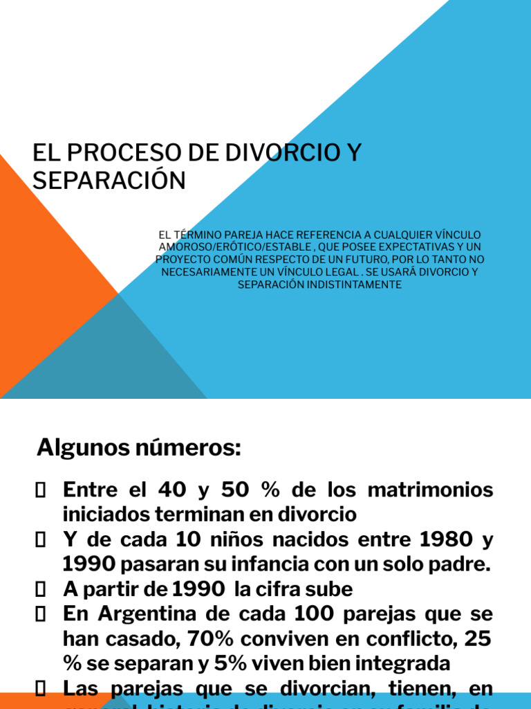 El Proceso de Divorcio y Separación | PDF | Divorcio | Esposa