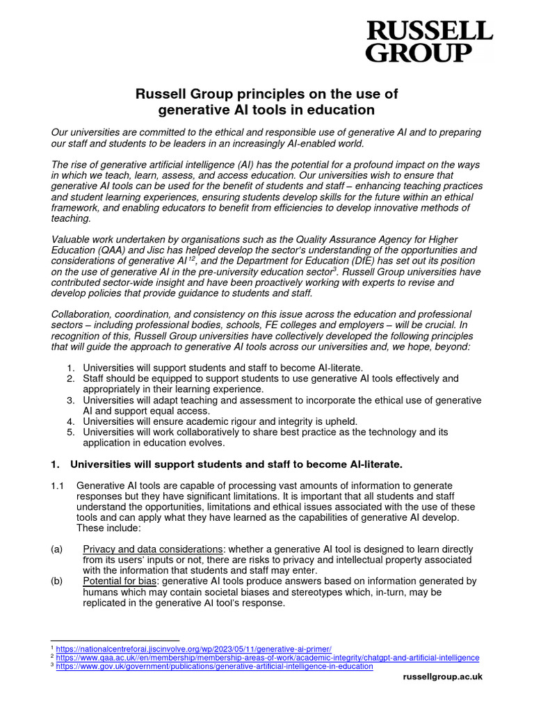 RG Ai Principles-Final | PDF | Artificial Intelligence | Intelligence ...