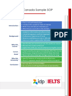 Canada Sample SOP