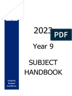 2023 Yr 9 Subject Handbook Final 1