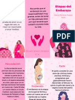 Folleto Sobre La Prevención Del Cáncer de Mama Ilustrado Moderno Rosa