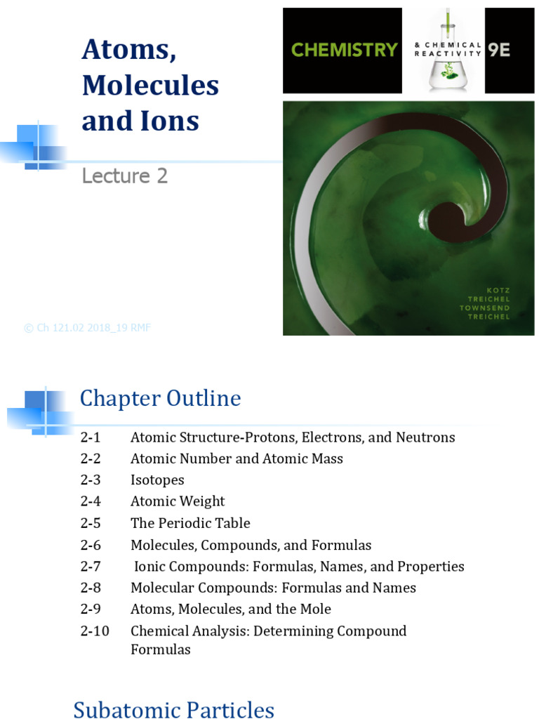 Atomic Structure and Isotopes Overview | PDF | Ion | Isotope