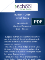 Talk On Budget - 2016