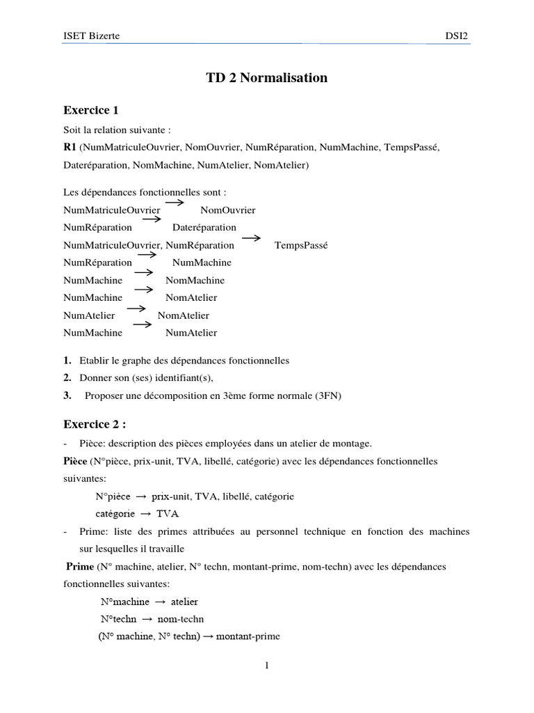 Normalisation des Relations en 3FN | PDF