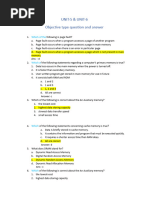 Practice Set Questions of Unit-5 & Unit-6 Questions