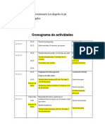 Cronograma Actividades