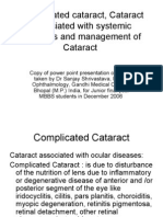 Management of Cataract