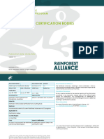 2020 Rainforest Alliance Rules For Certification Bodies