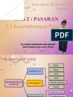 Bab 2.1 Keseimbangan Pasaran