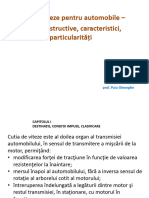 AUTOMOBILE - CUTIA DE VITEZE - Clasa A XI A - Profesional - Ms. PUIU GHEORGHE