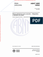 NBR16942 Fibras Poliméricas Para Concreto — Requisitos e Métodos de Ensaio