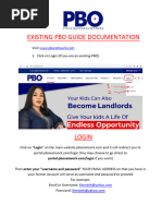 Existing Pbo User Guide Documentation