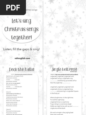 christmas songs printable book-5