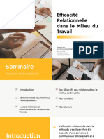 Efficacité Relationnelle Dans Le Milieu de Travaille