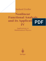 Nonlinear Func Anal Appli 4 Appli Mathe Phy Zeidler