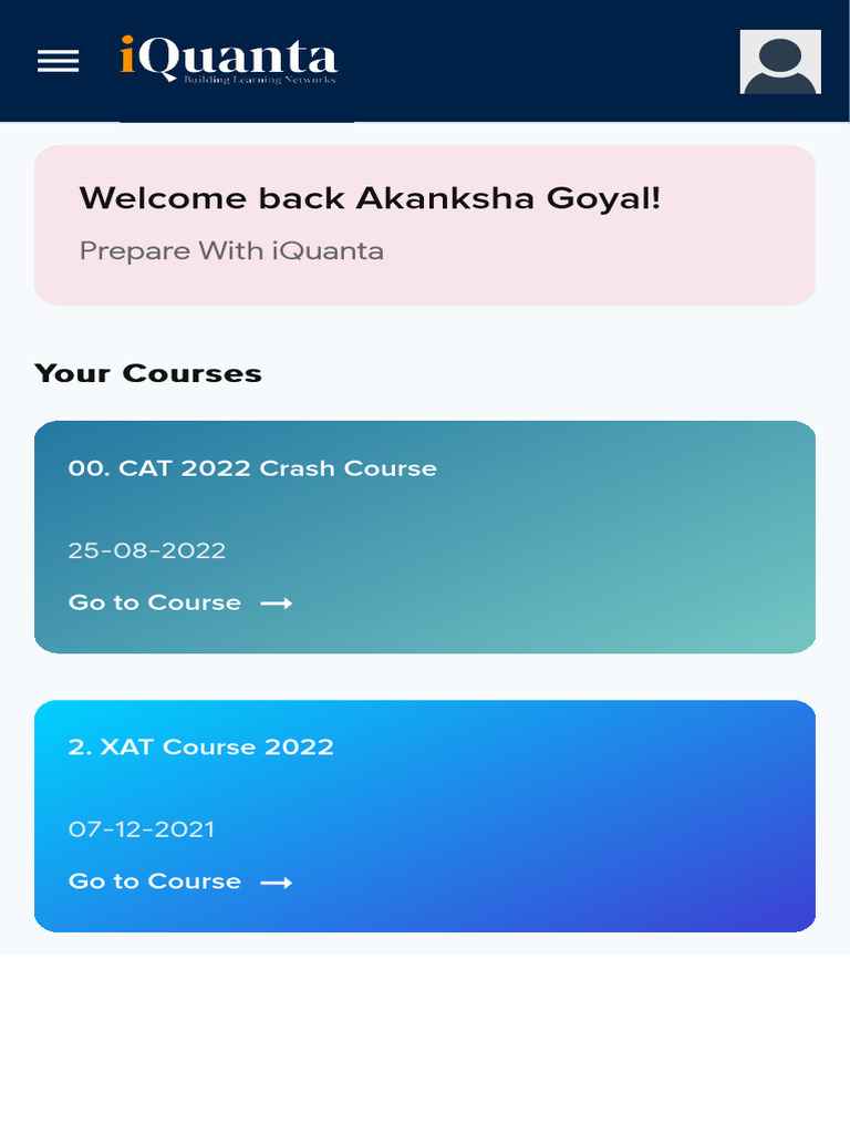 iQuanta CAT 2022 Crash Course Details | PDF