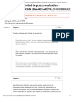 Historial de Exámenes para JOHN EDWARD ARÉVALO RODRIGUEZ - Actividad de Puntos Evaluables - Escenario 2.pdf 1 Intento