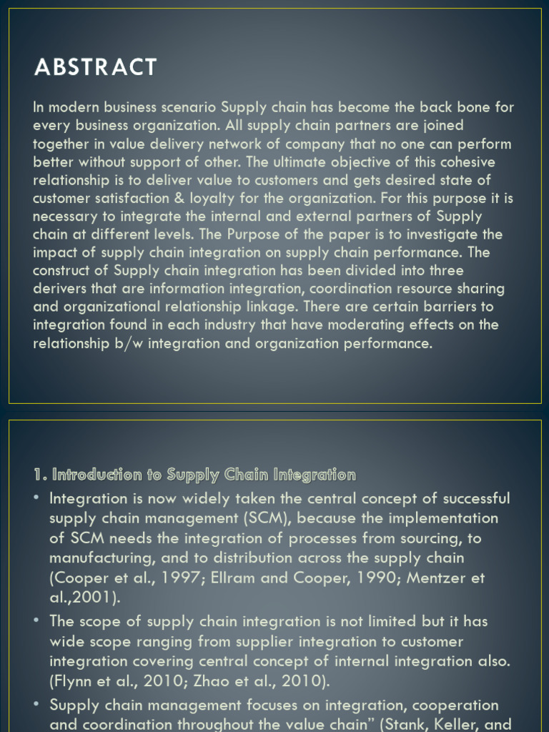 Barriers in Supply Chain PDF Supply Chain Supply Chain Management