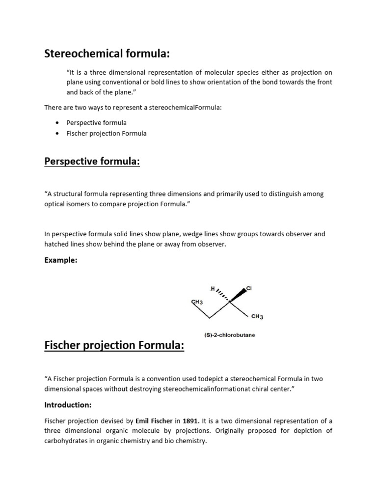 Assigning R and S in Fischer Projections | PDF | Stereochemistry ...