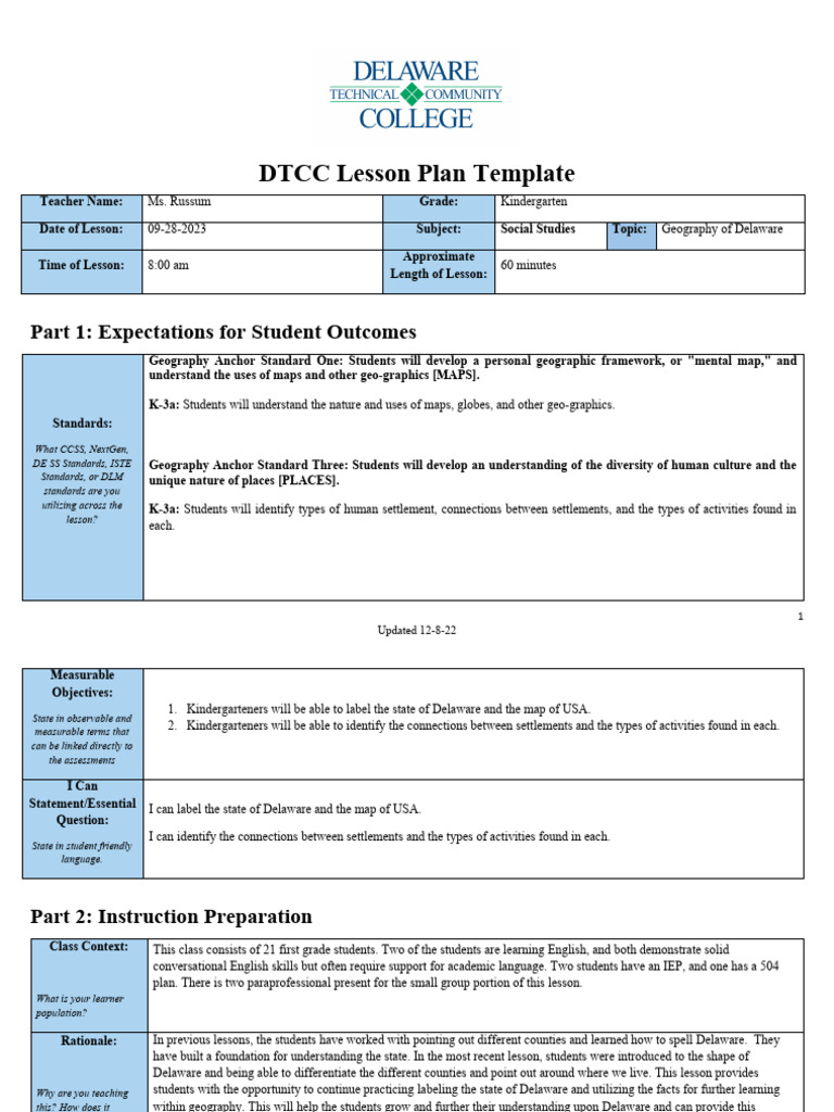 Ss Geography Lesson Plan | PDF | Lesson Plan | Geography
