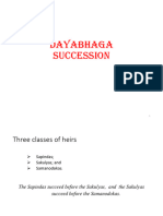 Dayabhaga Succession