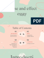 Cause - Effect Essay