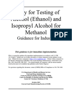 Guía Analisis de Metanol en Etanol US FDA