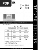 Aiwa z-650 670 cx-z650 z670 SM 2 | PDF