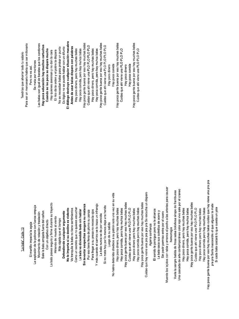 La Bala | PDF
