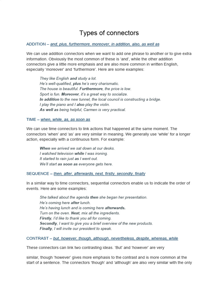Basic Connectors | PDF