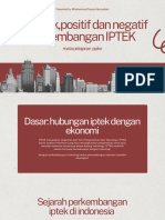 Perkembangan Positif Dan Negatif Iptek Dalam Bidang Ekonomi Di Indonesia
