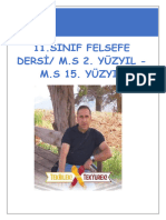 11.sinif Felsefe Dersi M.S 2. Yuzyil M.S 15. Yuzyil Konusu Ders Notu