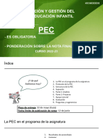 Presentación Pec Organización y Gestión de Aula 3