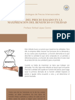 7.2 Fijación Del Precio Basado en La Maximización Del Beneficio o Utilidad