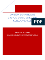 Division de Grupos Lengua y Literarura