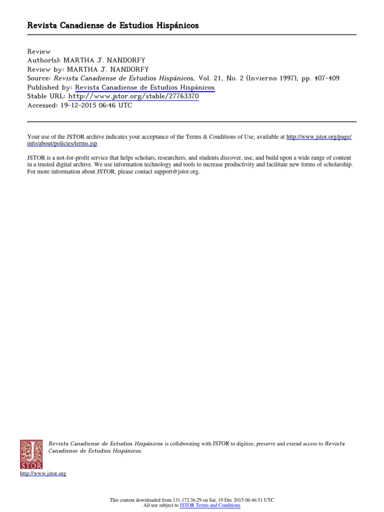 REVISTA CANADIENSE DE ESTUDIOS HISP NICOS visual data 6