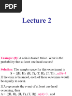 Probability, Lec 2