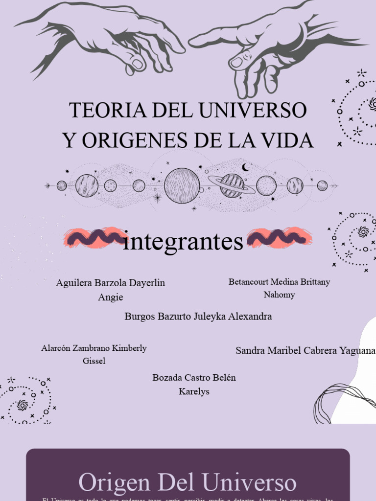 Teoria Del Universo y Origenes de La Vida | PDF | Universo | Big Bang