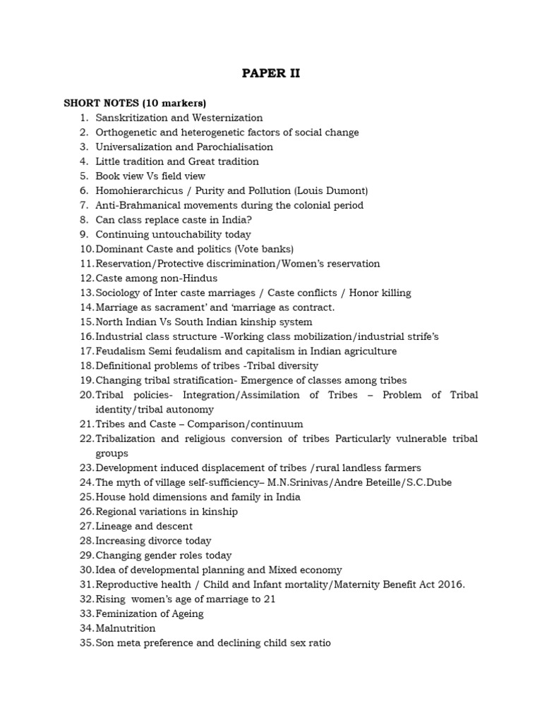 Hit List Paper 2 PDF Dalit Caste