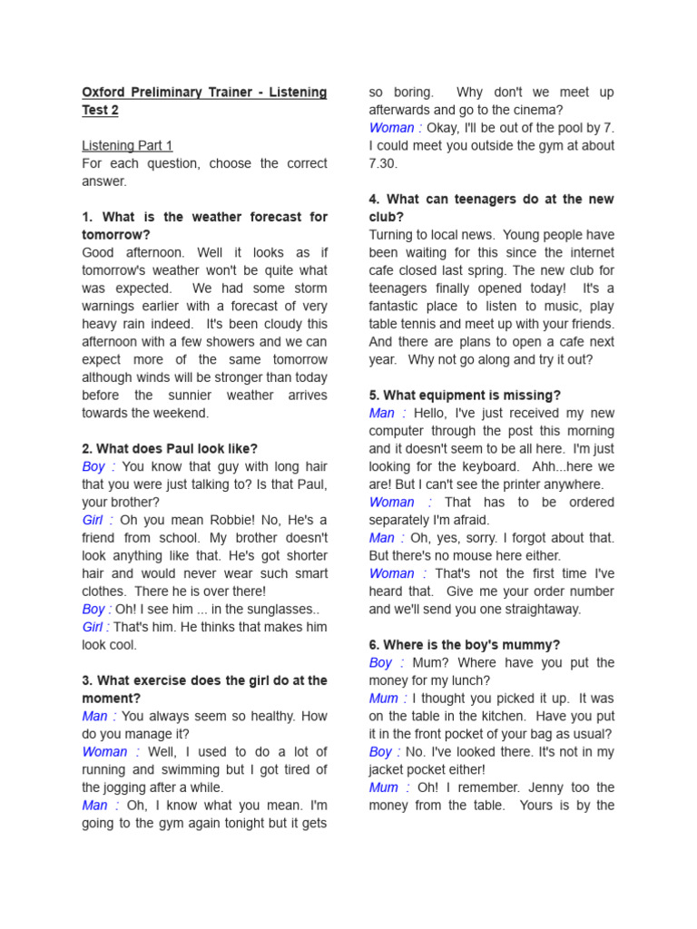 Tomorrow's Weather Forecast Update | PDF