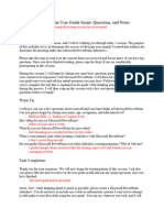 Usability Test For Print User Guide Script Questions and Notes