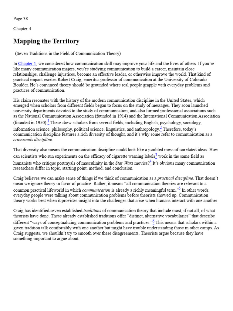 Seven Traditions of Communication Theory | PDF | Critical Theory | Rhetoric