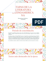 Etapas de La Literatura Latinoamericana