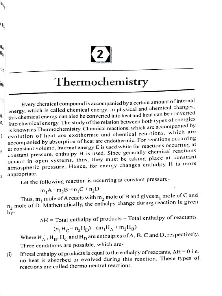Thermochemistry | Download Free PDF | Enthalpy | Chemical Reactions
