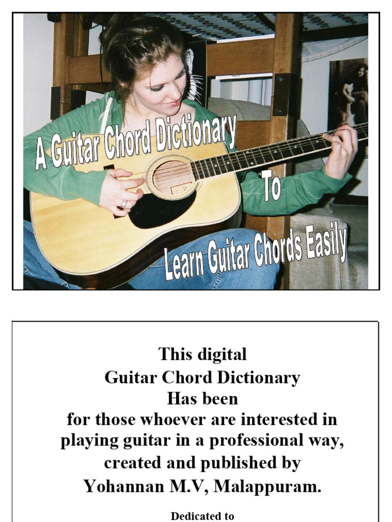 Guitar Chords Dictionary PDF
