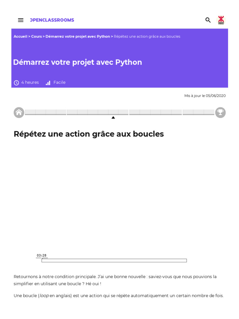Boucles en Python : Guide pratique | PDF | Structure de contrôle ...