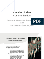 Lecture 3 - Theories of Mass Communication