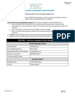 FXE PHC New Starter Assessment Questionnaire MS