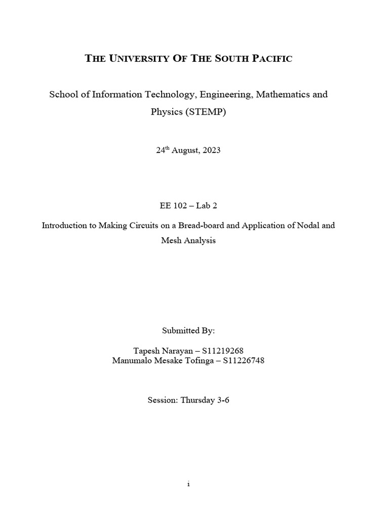 ELECTRICAL ENGINEERING LAB REPORT EXAMPLE PDF visual data 7