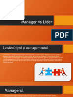 Manager vs. Leader